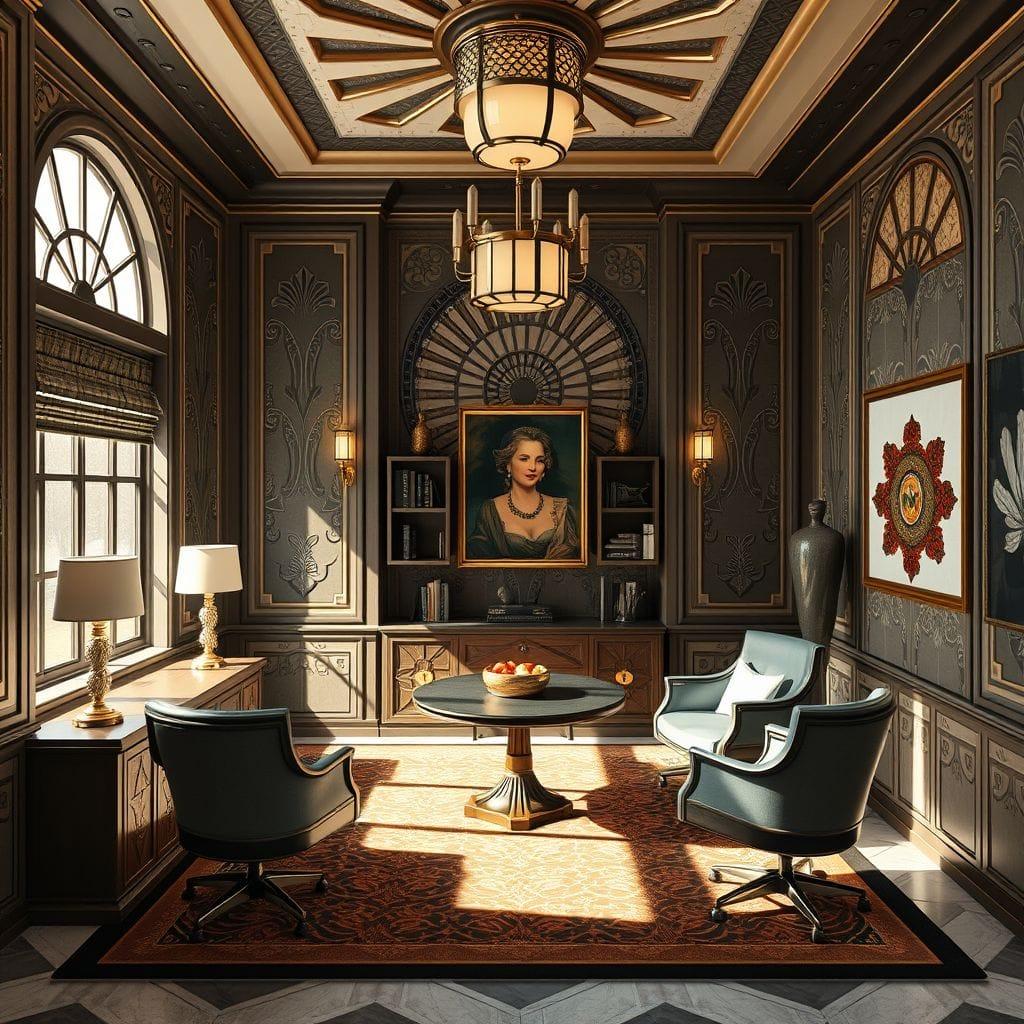 Art Deco Study Room design example 2