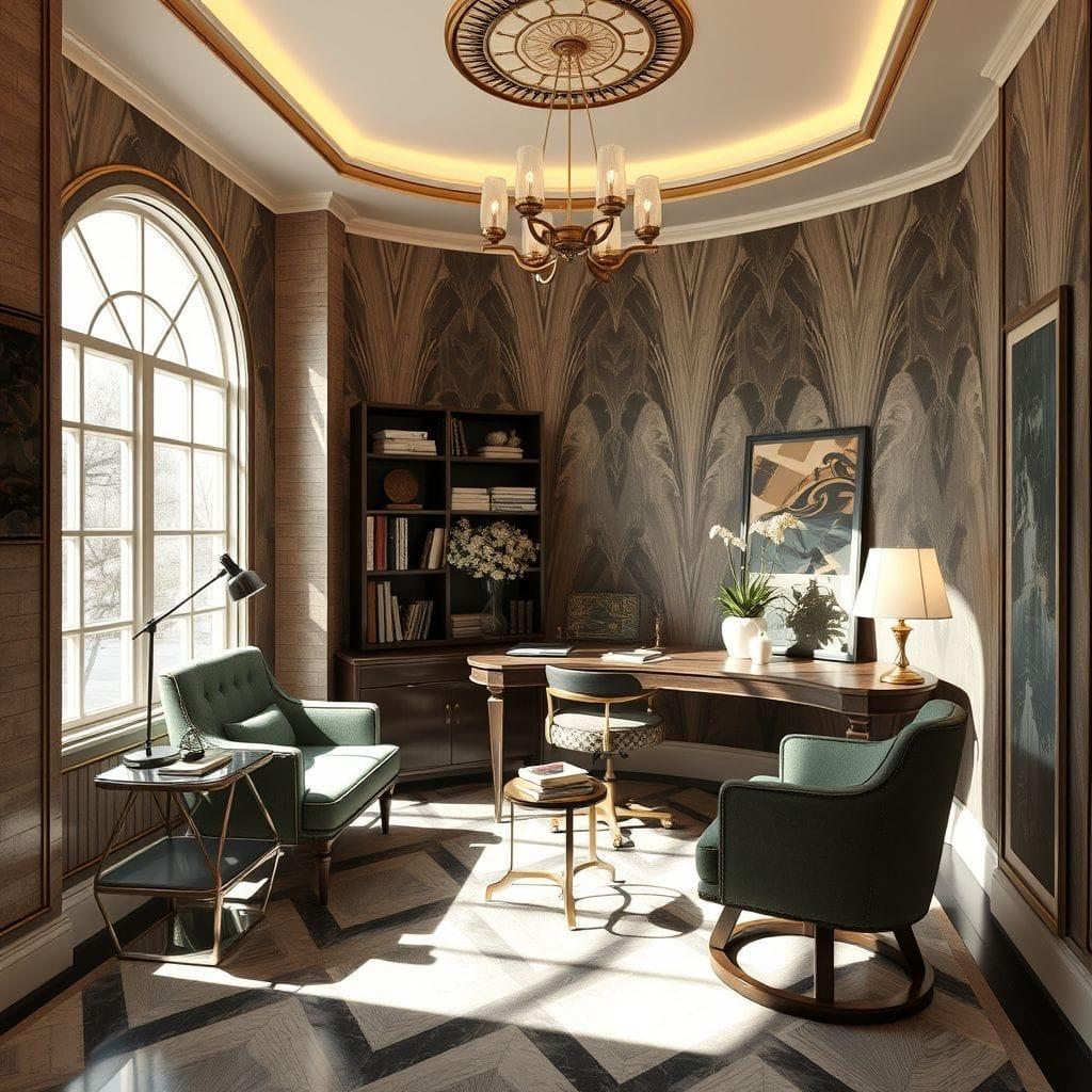 Art Deco Study Room design example 3