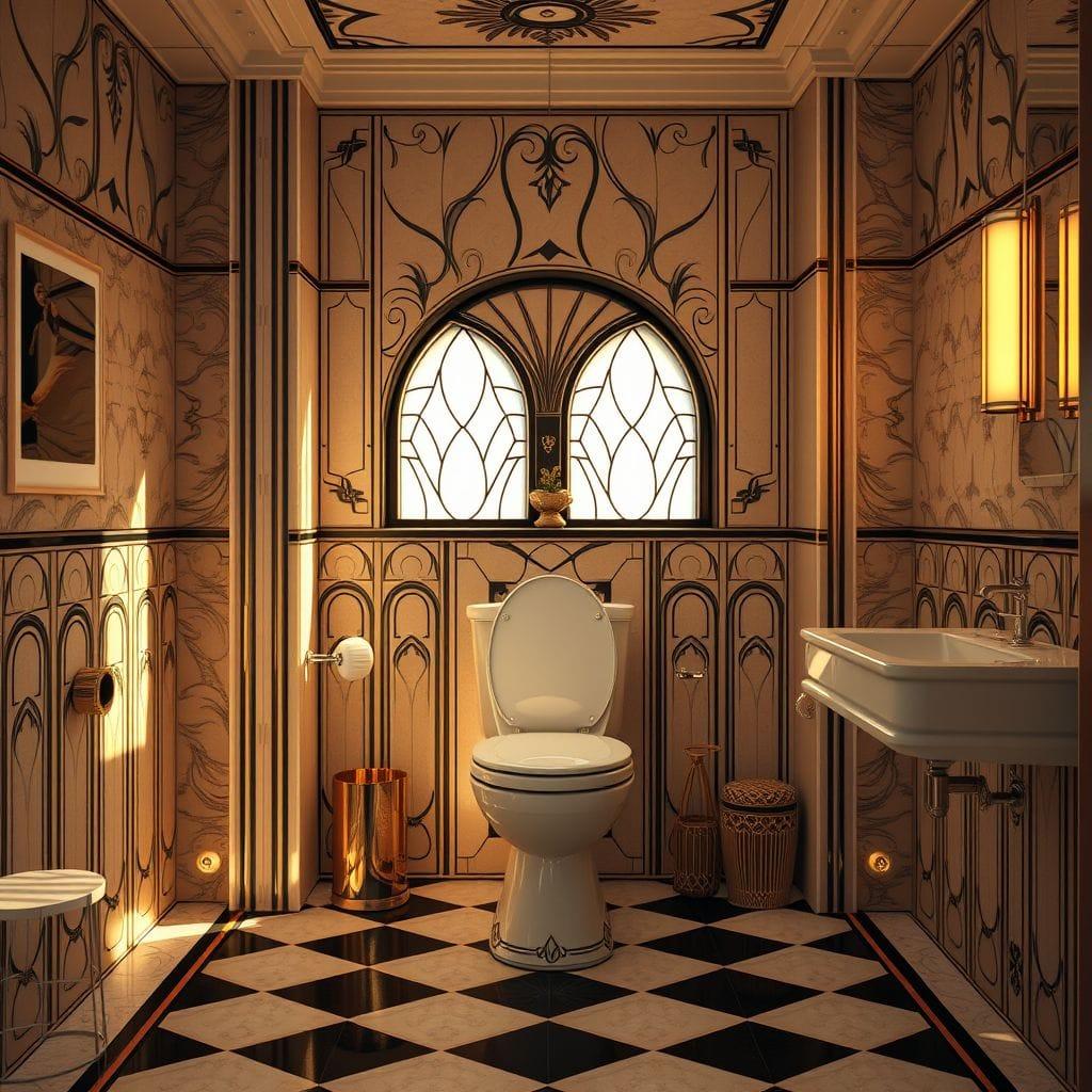 Art Deco Toilet design example 2