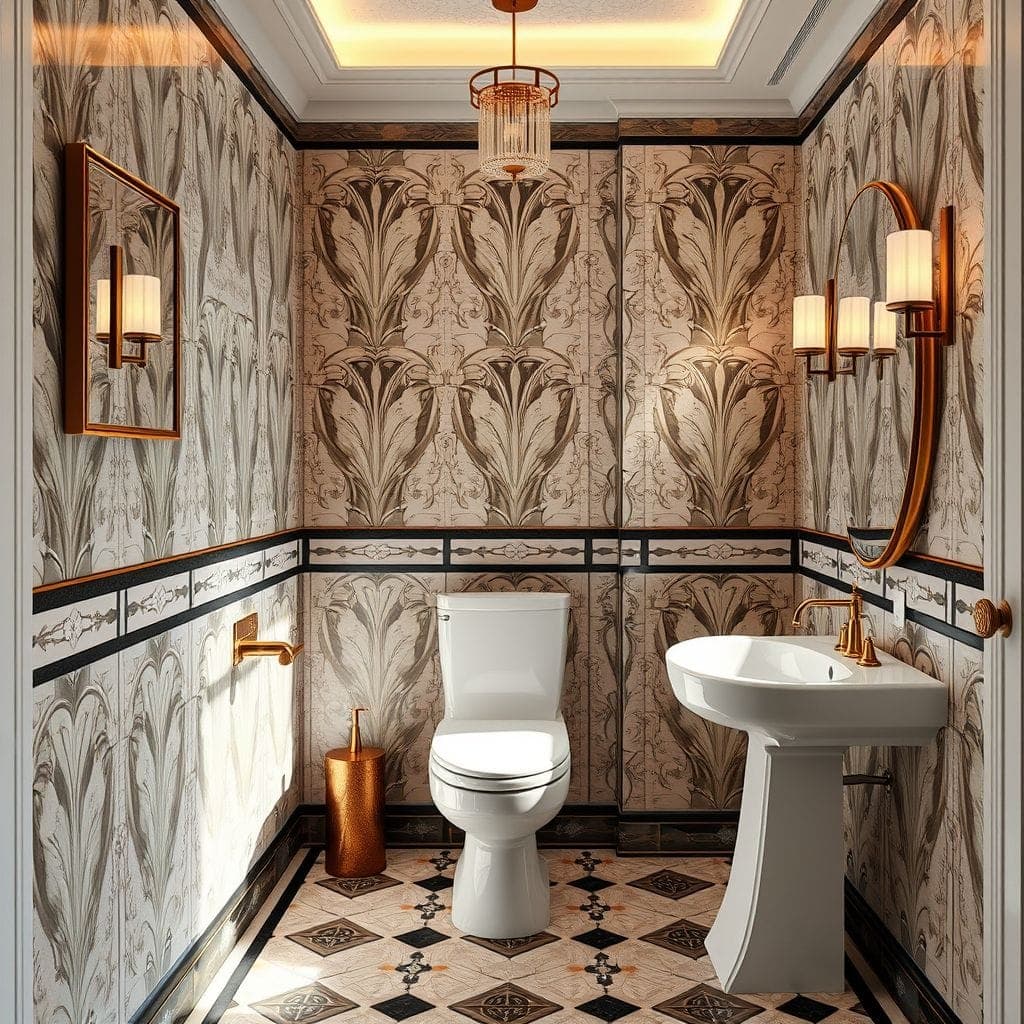 Art Deco Toilet design example 4