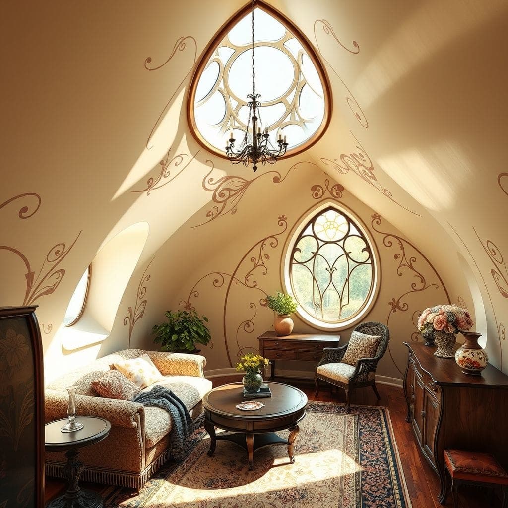 Art Nouveau Attic design example 2