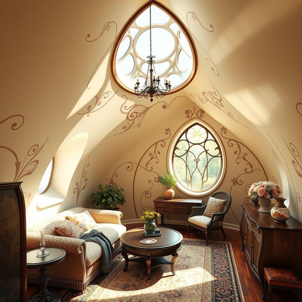 Art Nouveau Attic design example 2