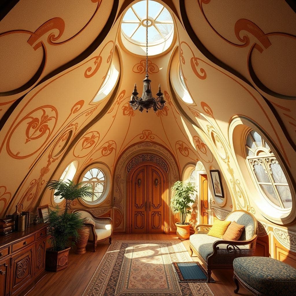 Art Nouveau Attic design example 3