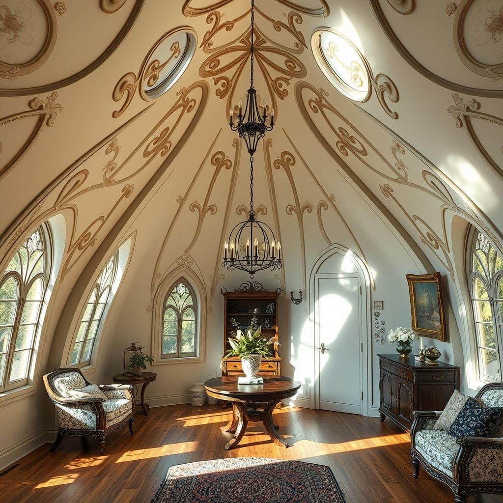 Art Nouveau Attic design example 4