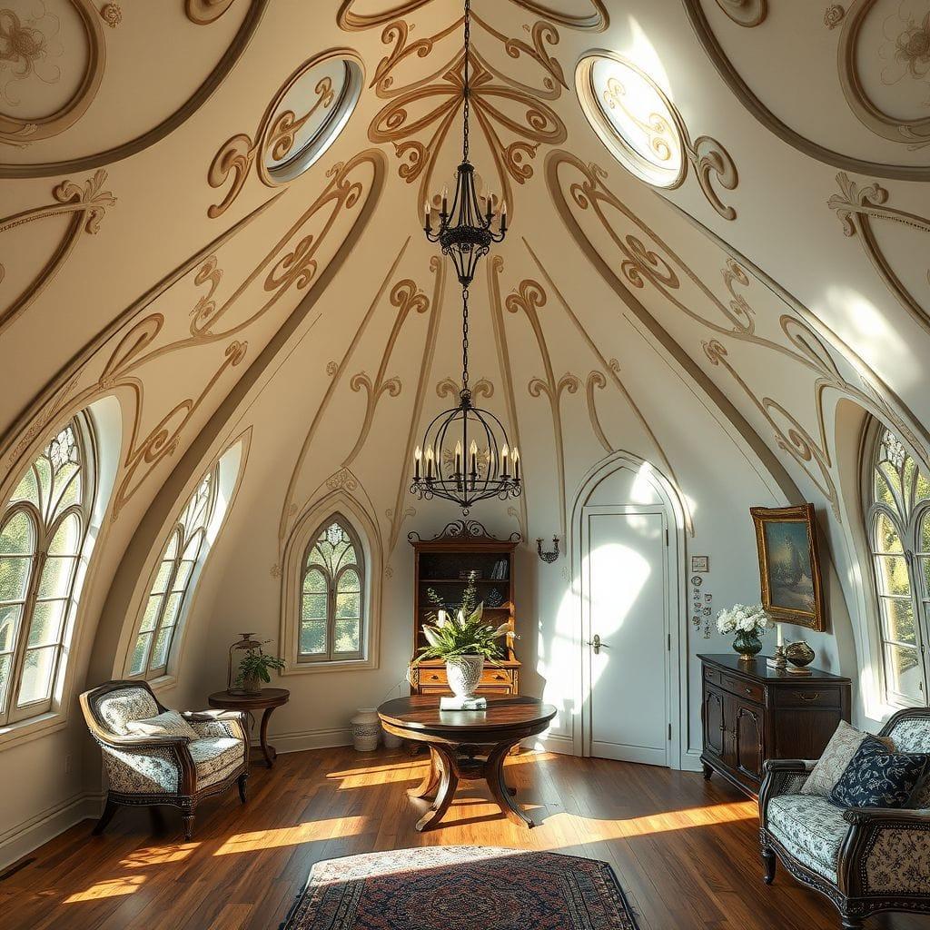 Art Nouveau Attic design example 4