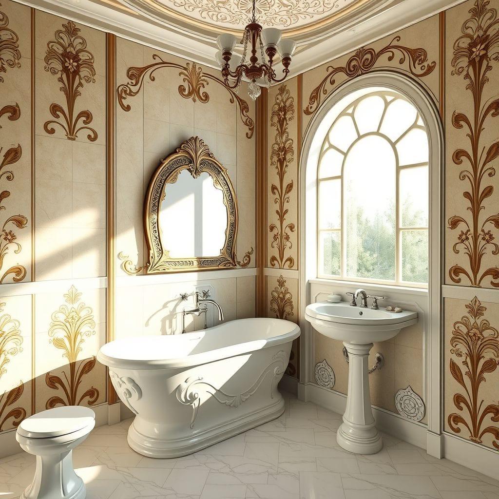 Art Nouveau Bathroom design example 2
