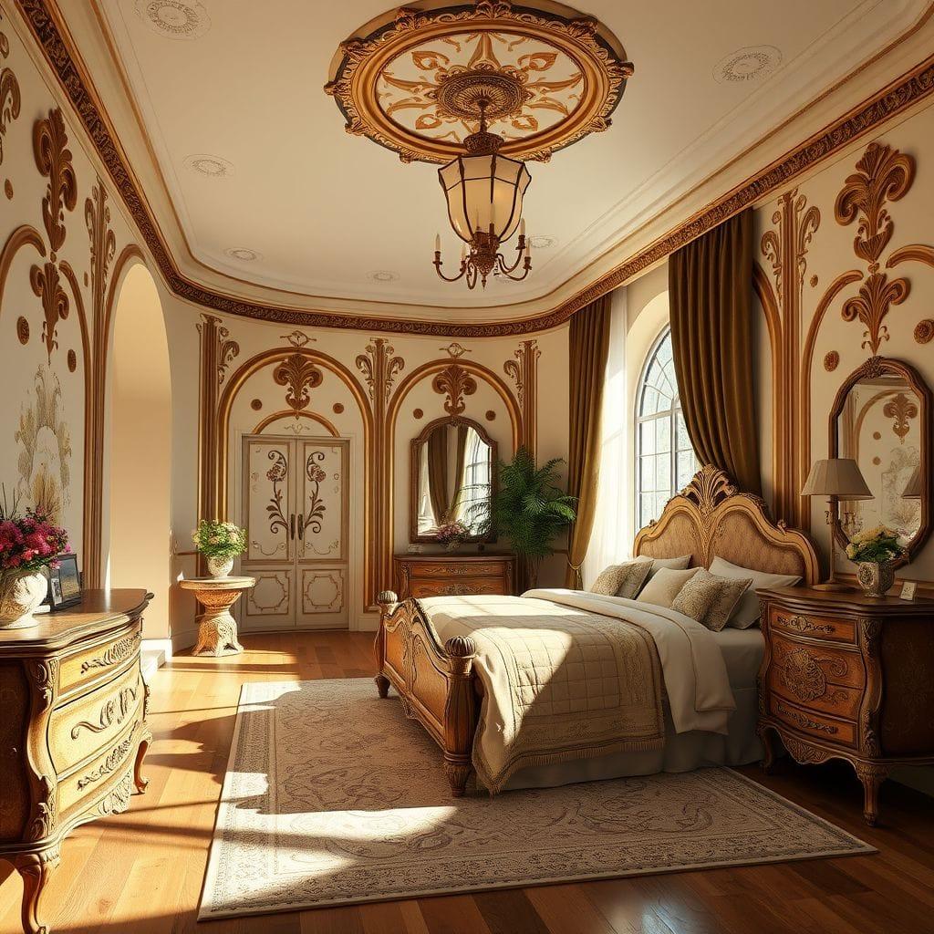 Art Nouveau Bedroom design example 2