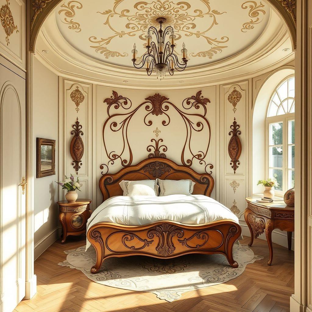 Art Nouveau Bedroom design example 4