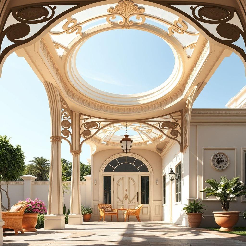 Art Nouveau Carport design example 2