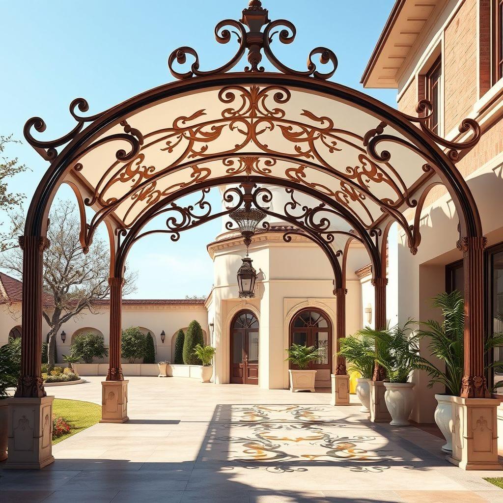 Art Nouveau Carport design example 3