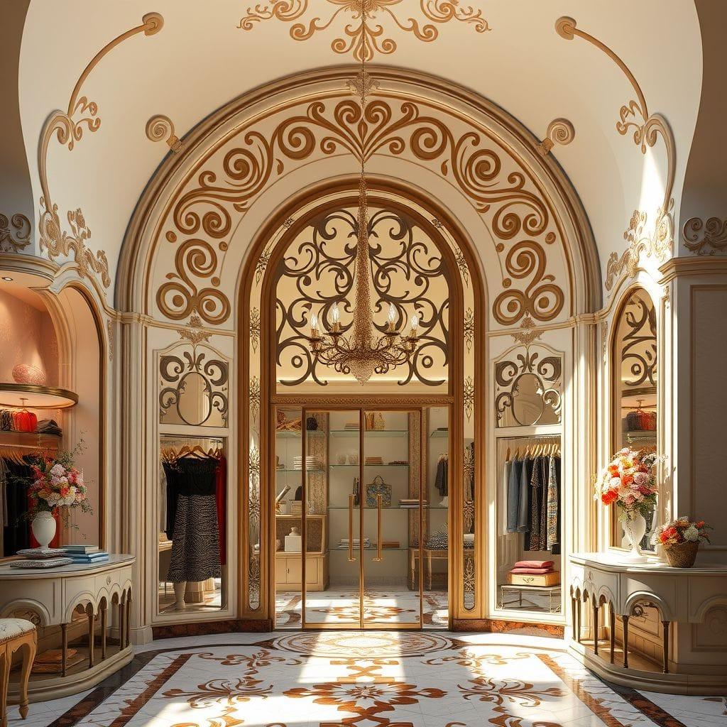 Art Nouveau Clothing Store design example 3