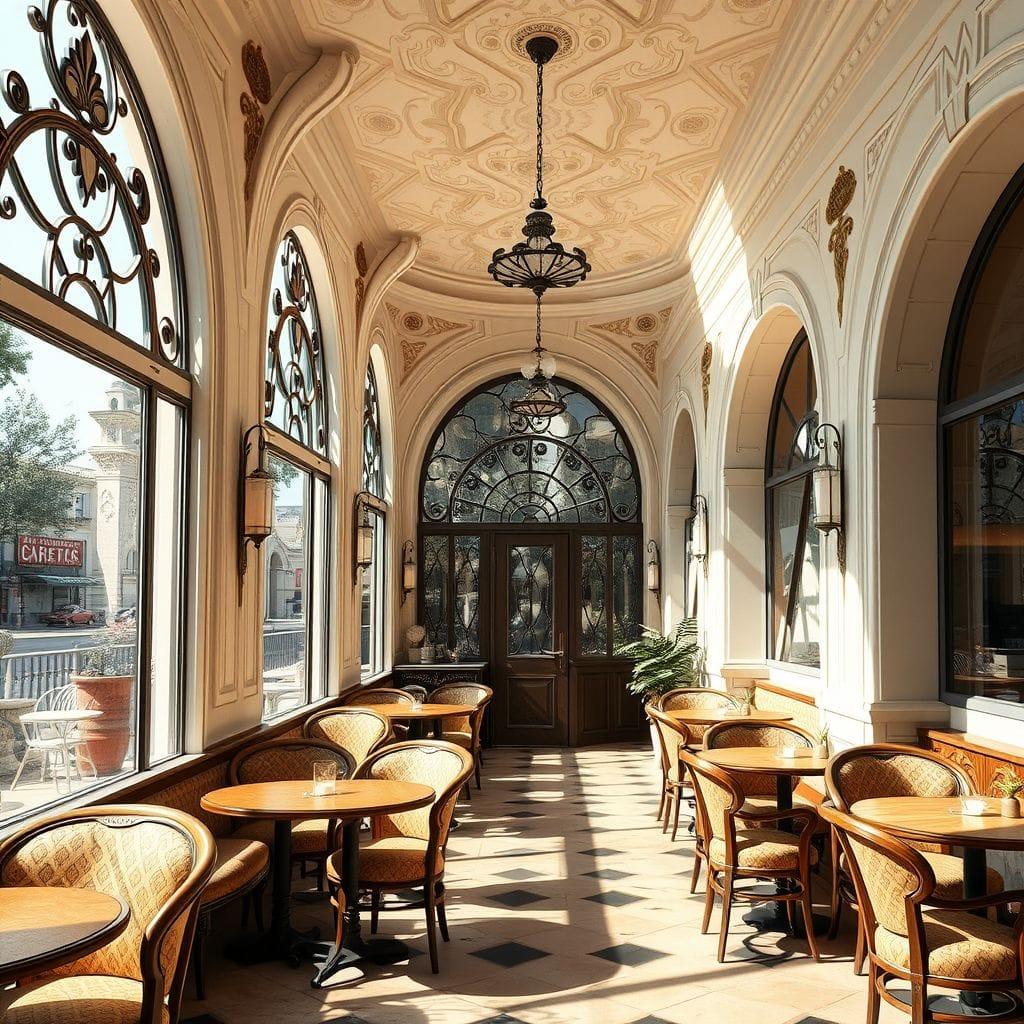 Art Nouveau Coffee Shop design example 4