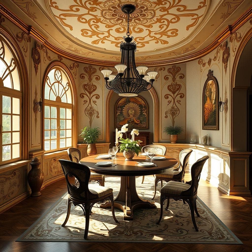 Art Nouveau Dining Room design example 3