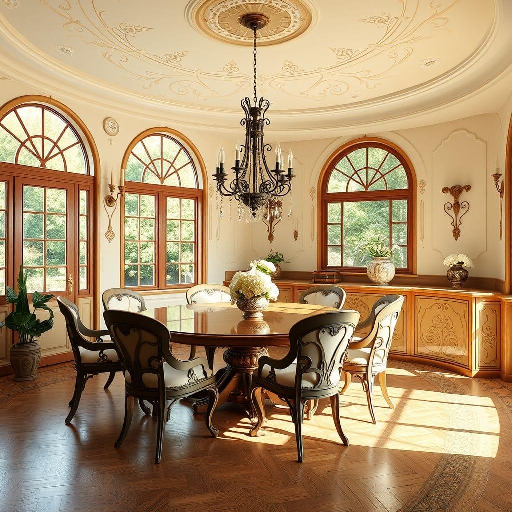 Art Nouveau Dining Room design example 4