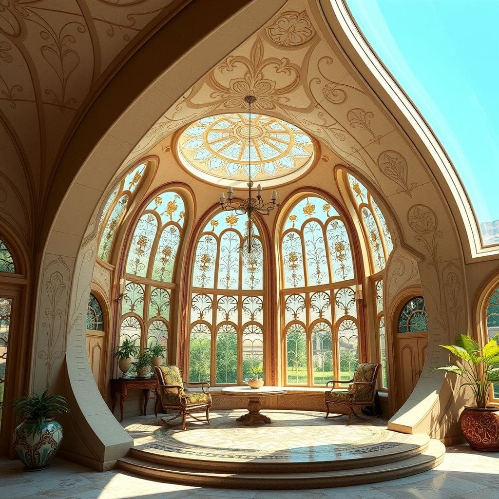 Art Nouveau Drop Zone design example 2