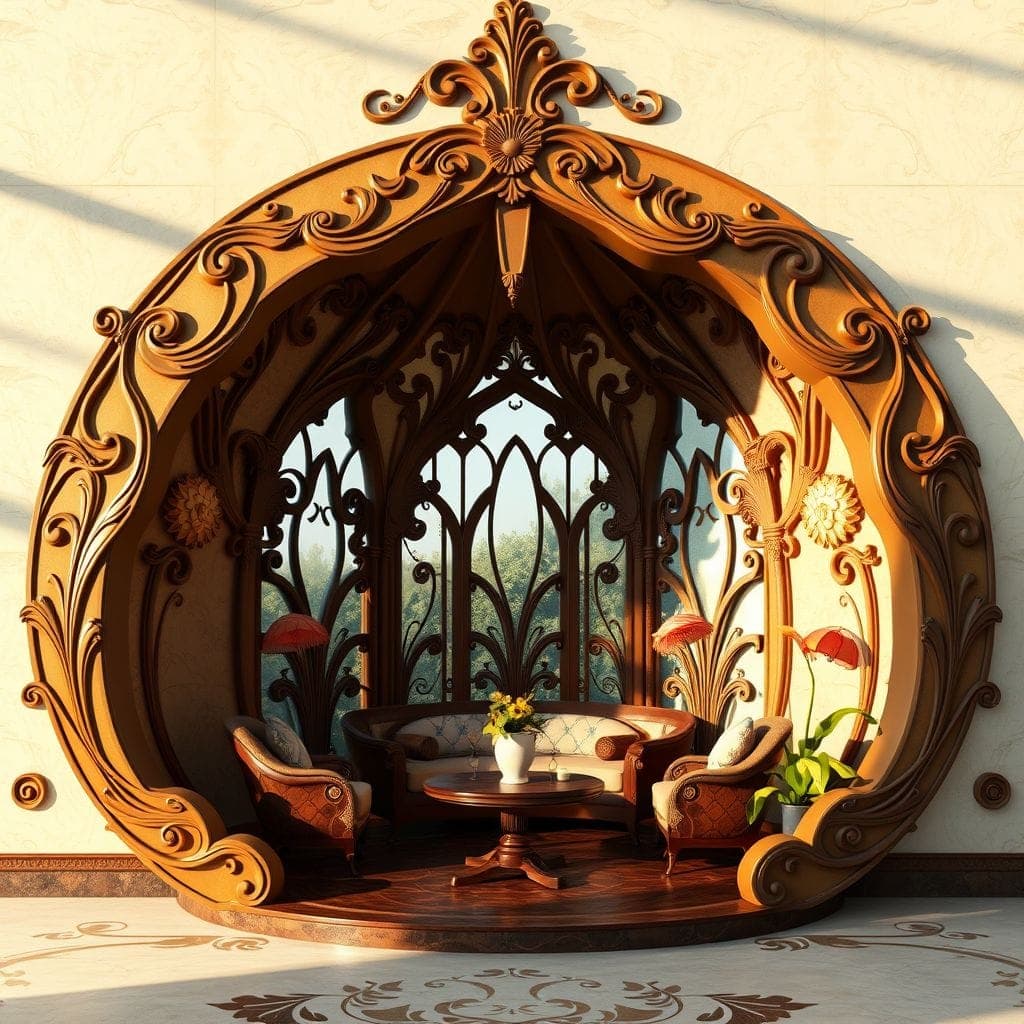 Art Nouveau Drop Zone design example 3