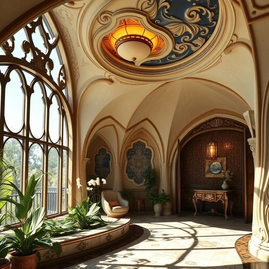 Art Nouveau Drop Zone design example 4