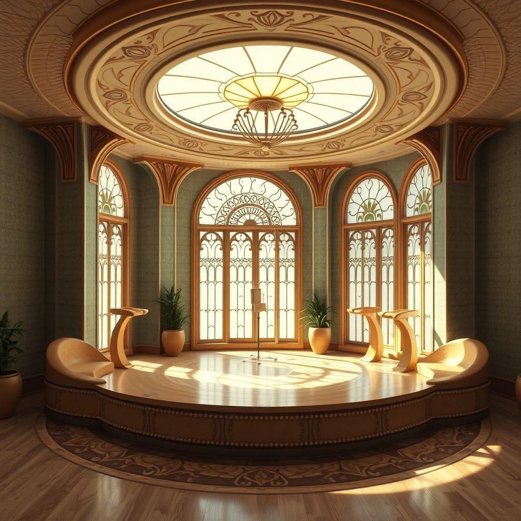 Art Nouveau Gym design example 1