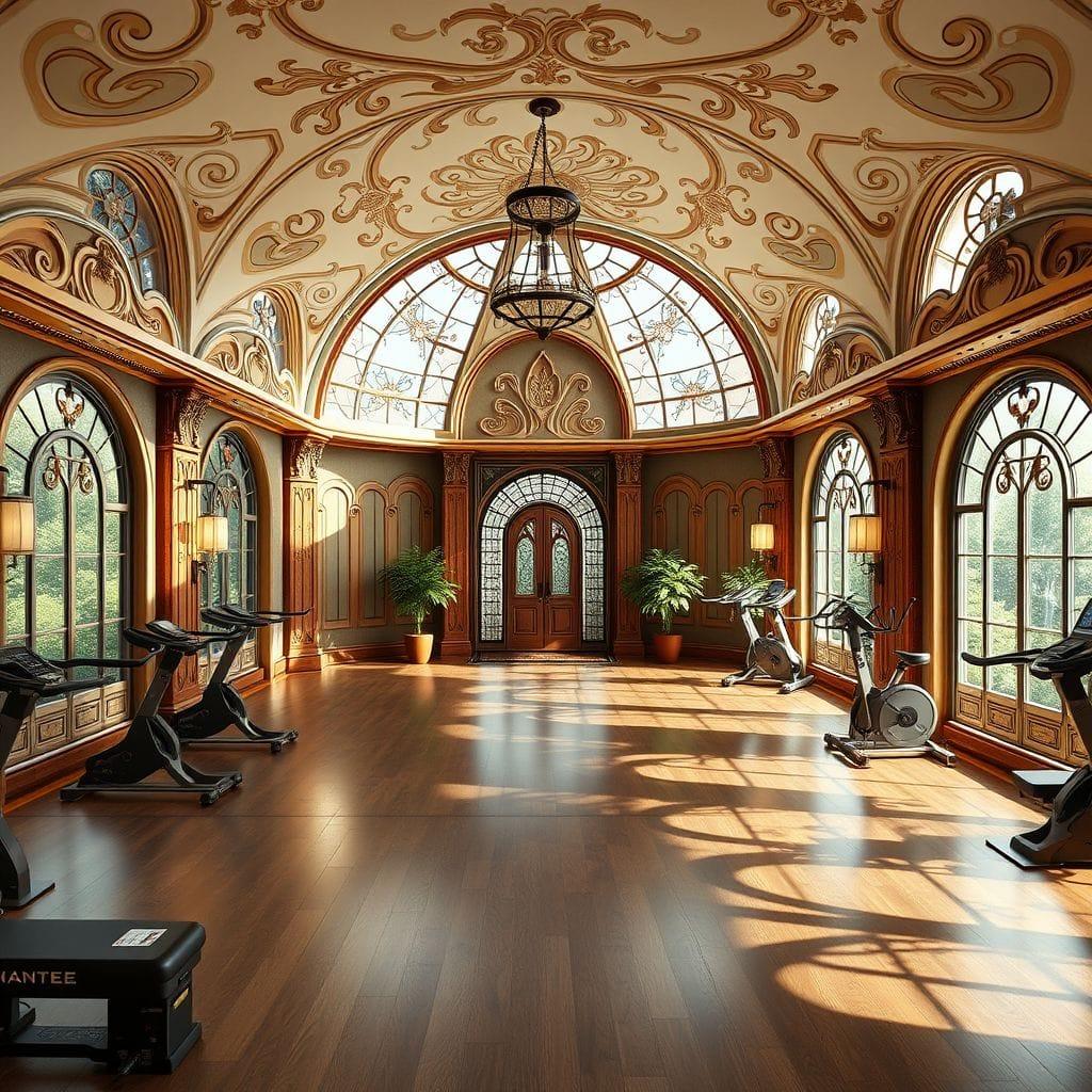 Art Nouveau Gym design example 3