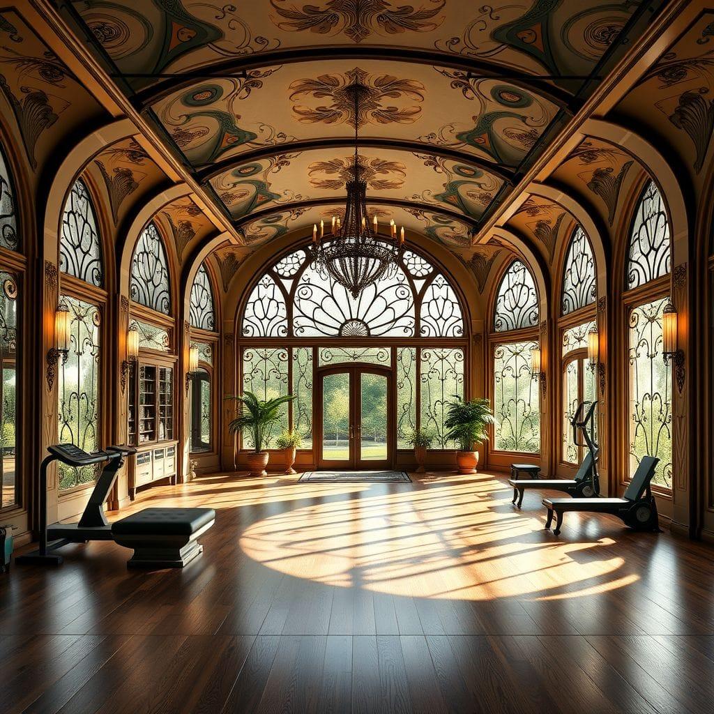 Art Nouveau Gym design example 4