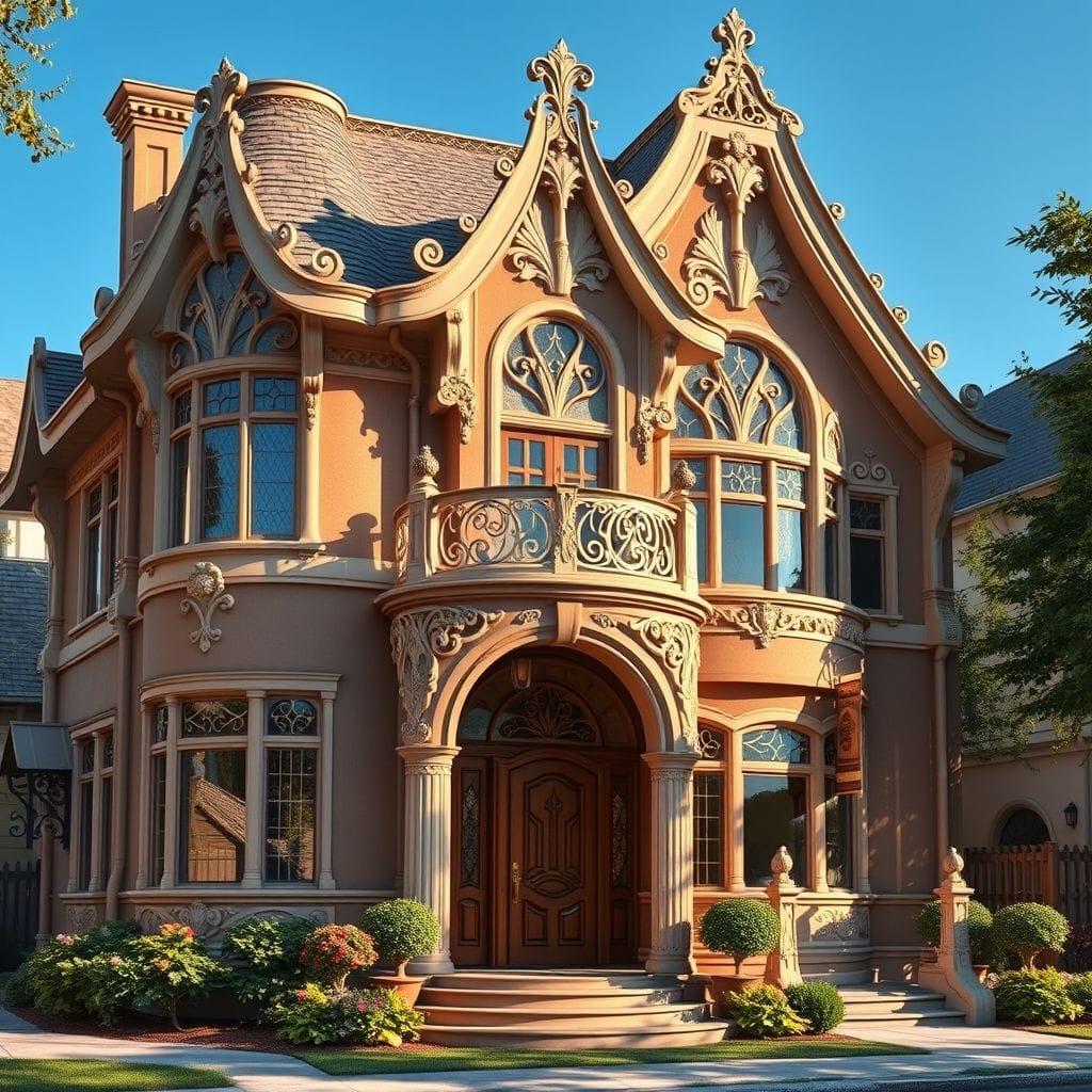 Art Nouveau House Exterior design example 1