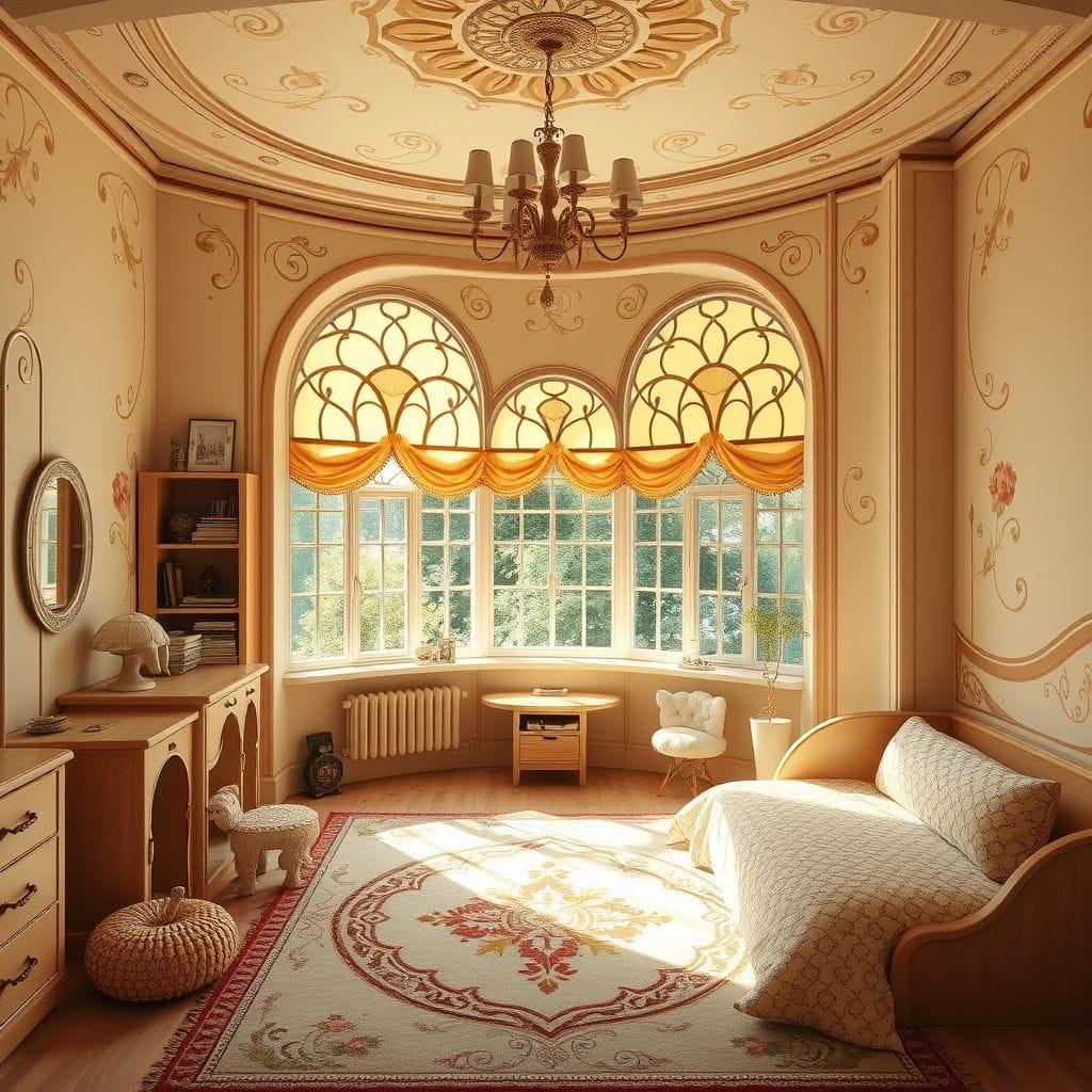 Art Nouveau Kids Room design example 1