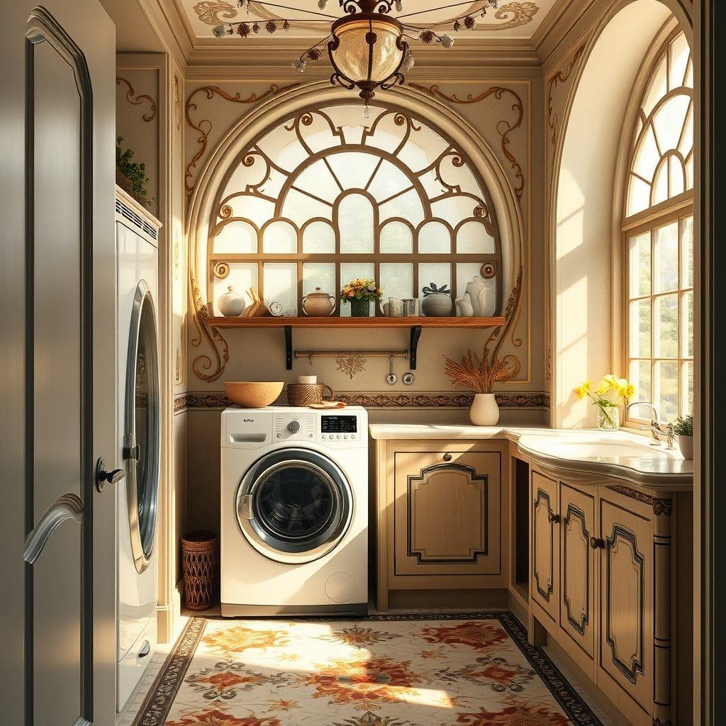 Art Nouveau Laundry Room design example 4