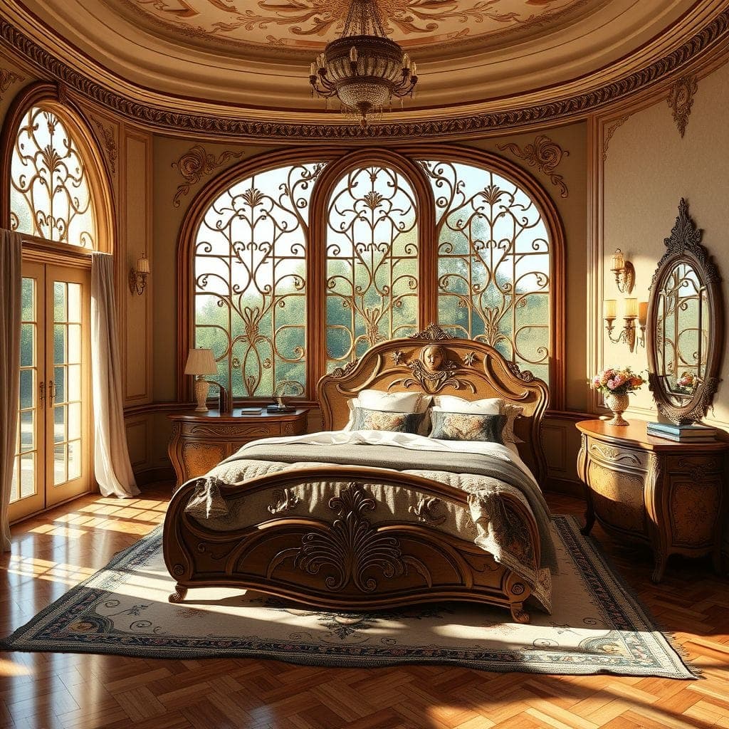 Art Nouveau Master Bedroom design example 2