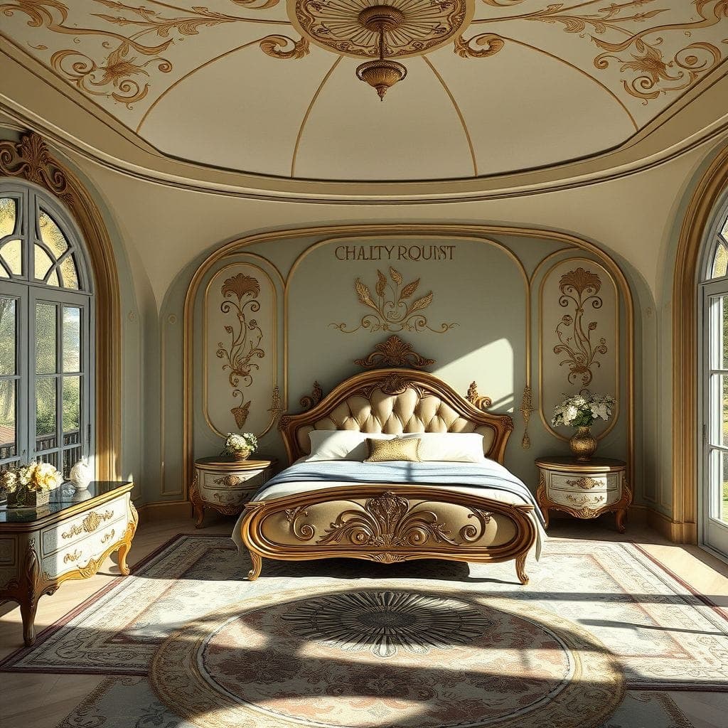 Art Nouveau Master Bedroom design example 4