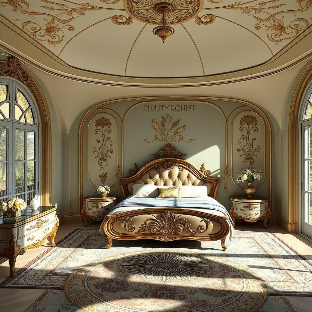 Art Nouveau Master Bedroom design example 4