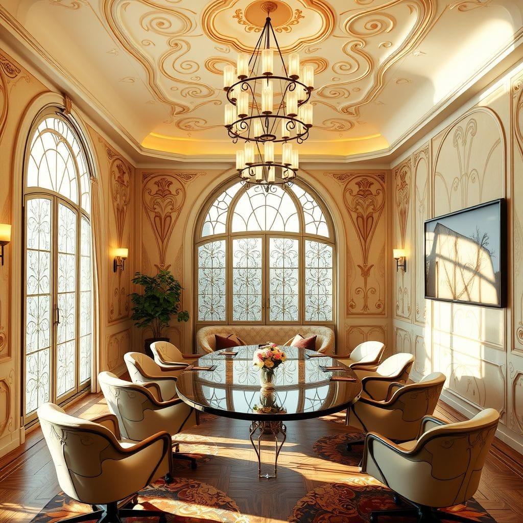 Art Nouveau Meeting Room design example 4