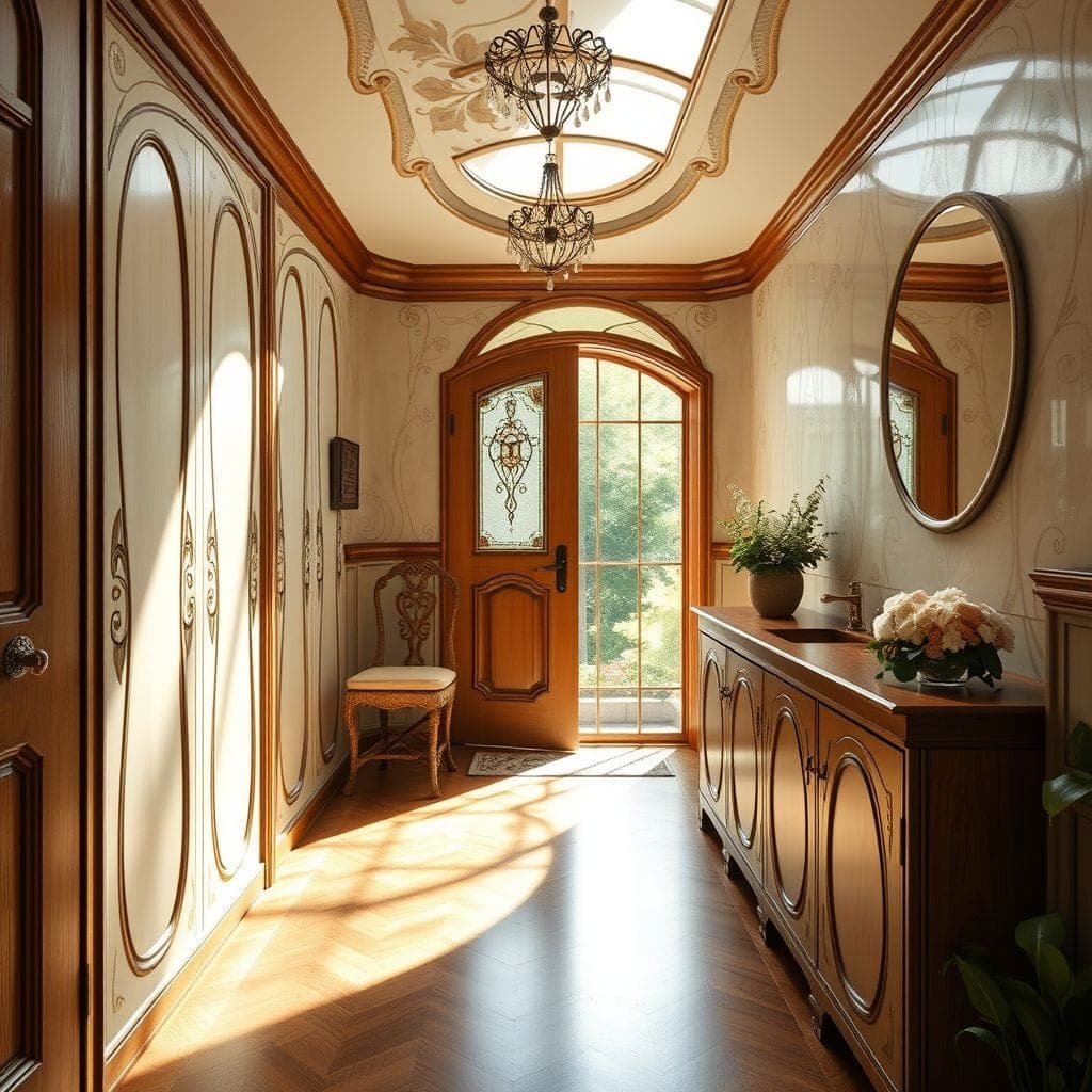 Art Nouveau Mudroom design example 1