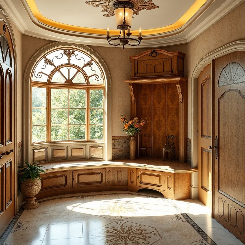 Art Nouveau Mudroom design example 2