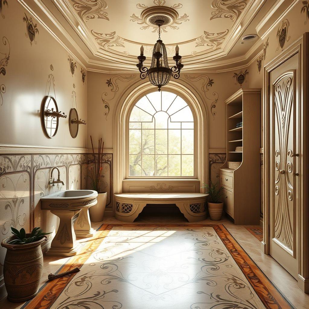 Art Nouveau Mudroom design example 4