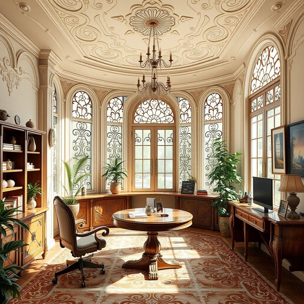 Art Nouveau Office design example 2