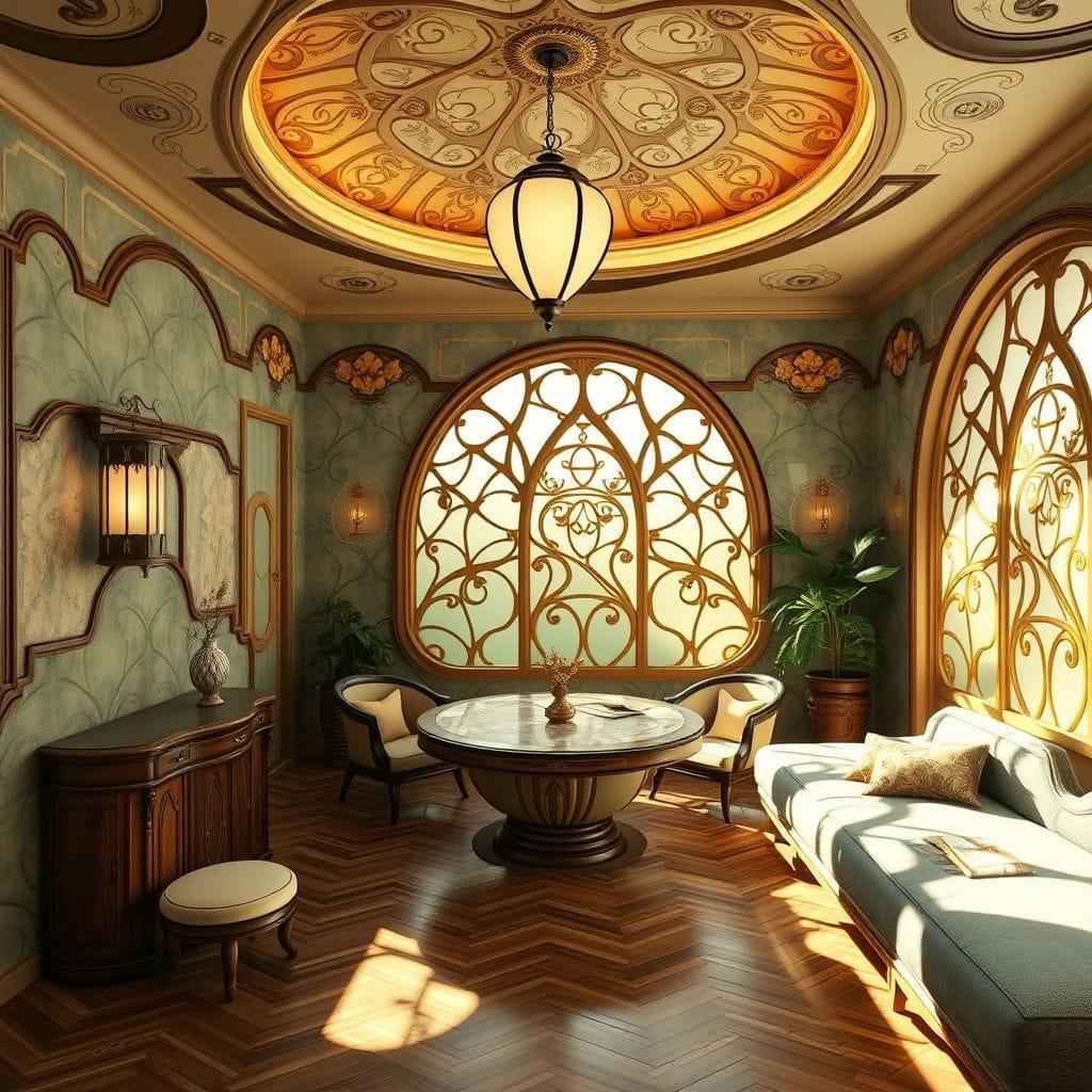 Art Nouveau Onsen design example 2