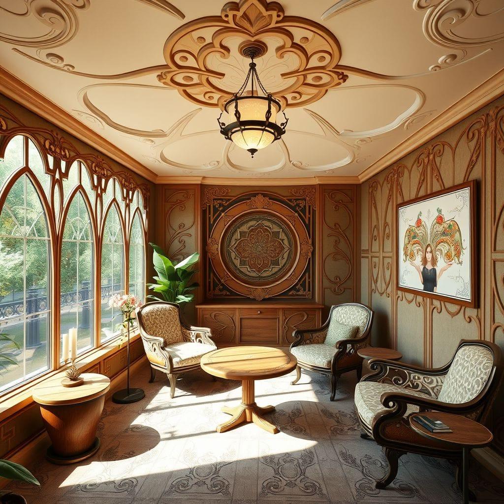 Art Nouveau Podcast Studio design example 2