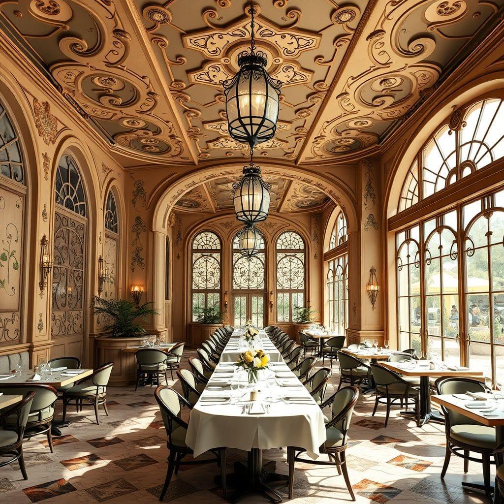 Art Nouveau Restaurant design example 3