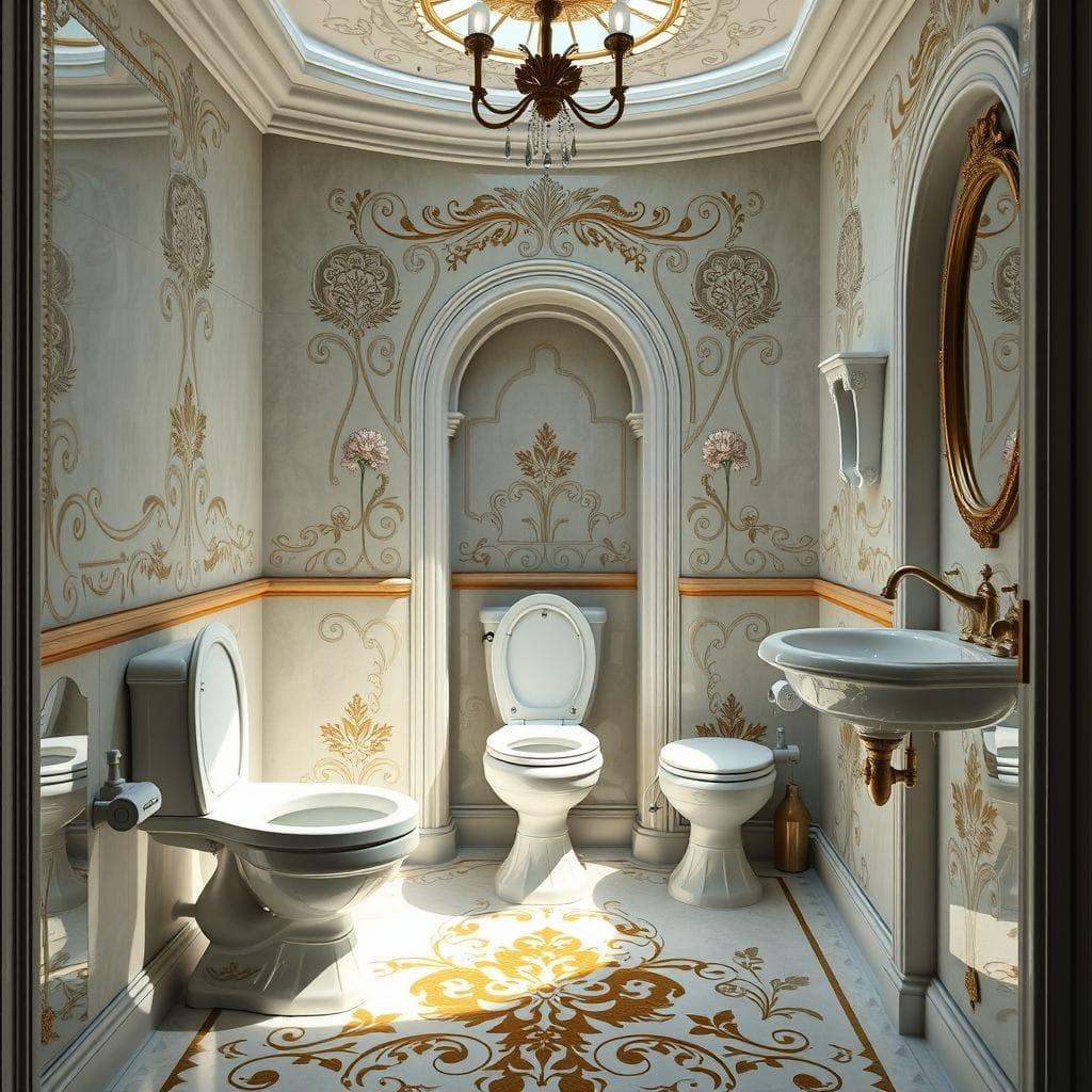 Art Nouveau Toilet design example 2