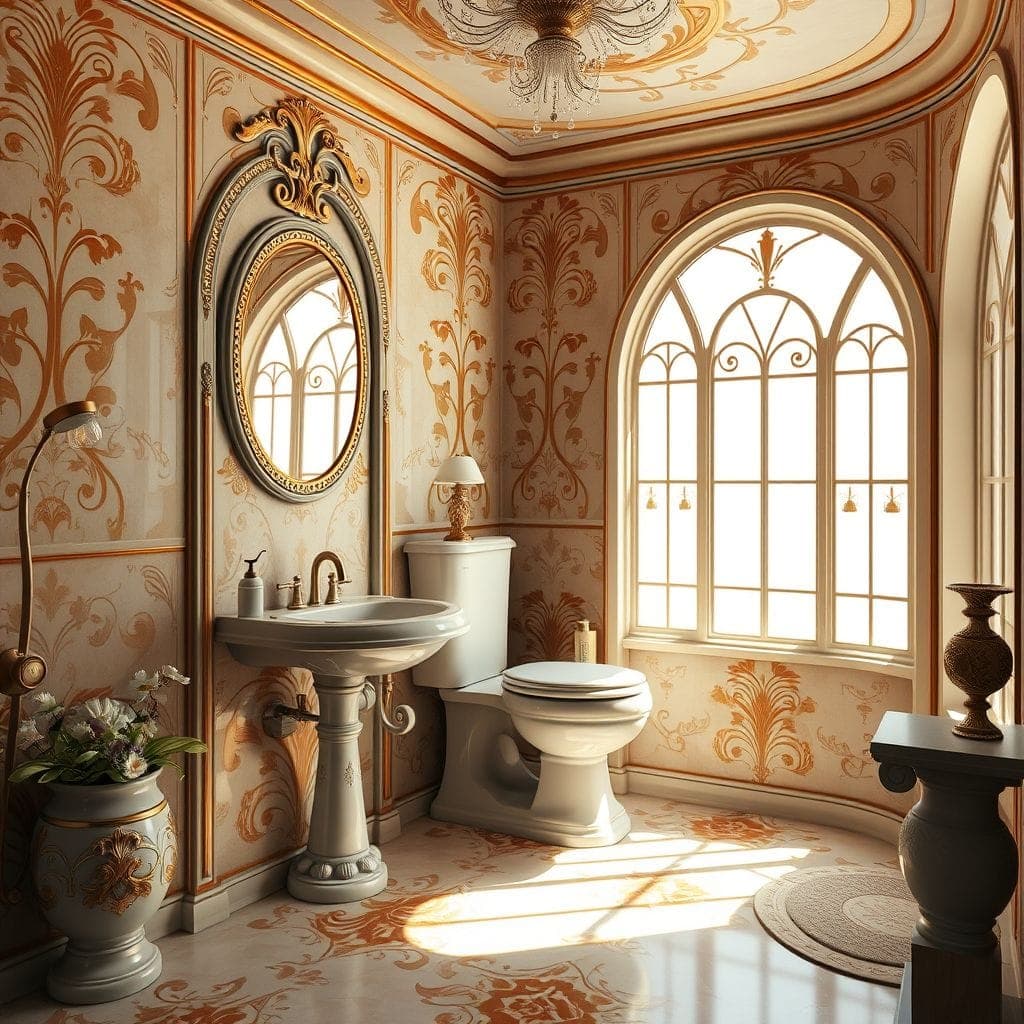 Art Nouveau Toilet design example 3