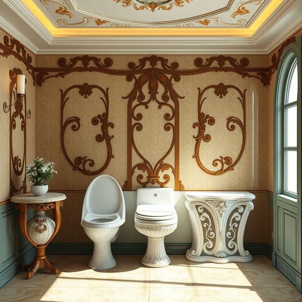 Art Nouveau Toilet design example 4
