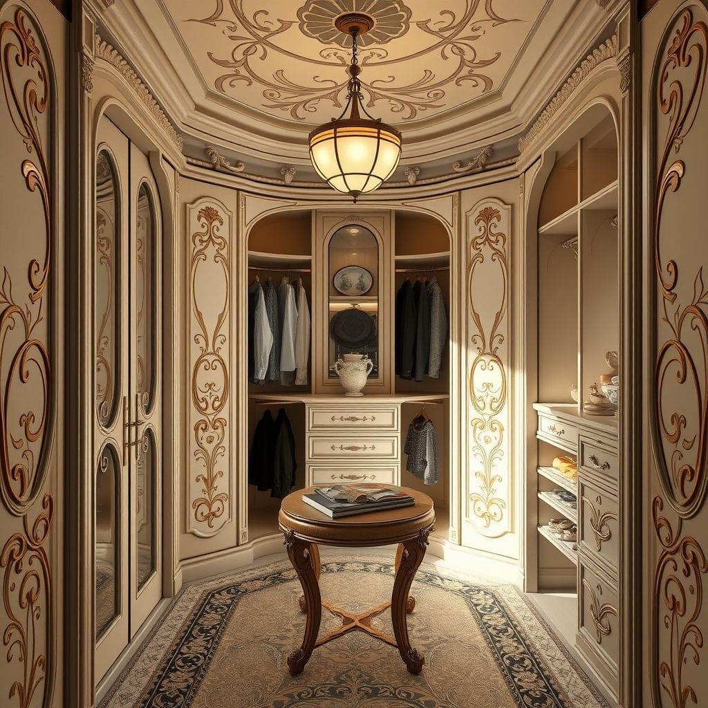Art Nouveau Walk-in Closet design example 1