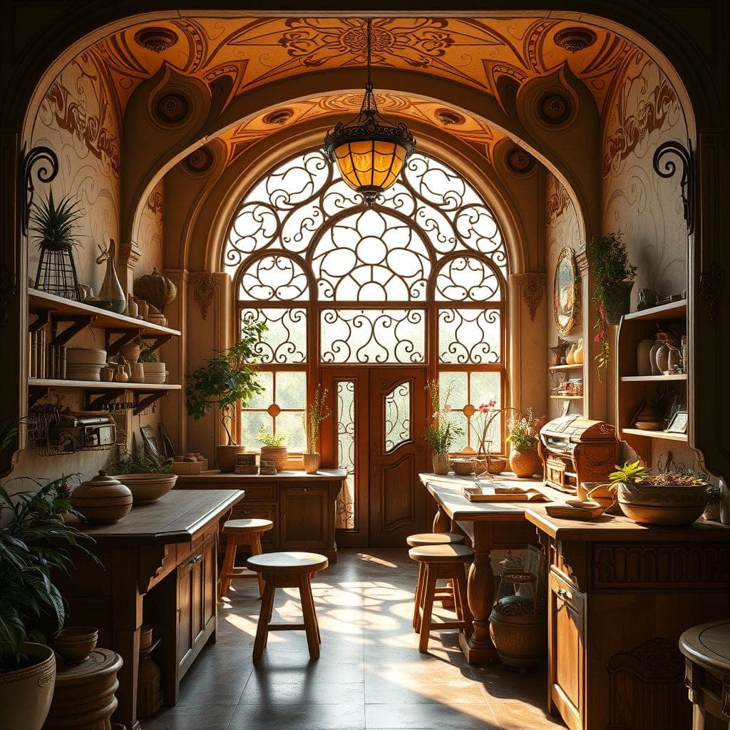 Art Nouveau Workshop design example 1