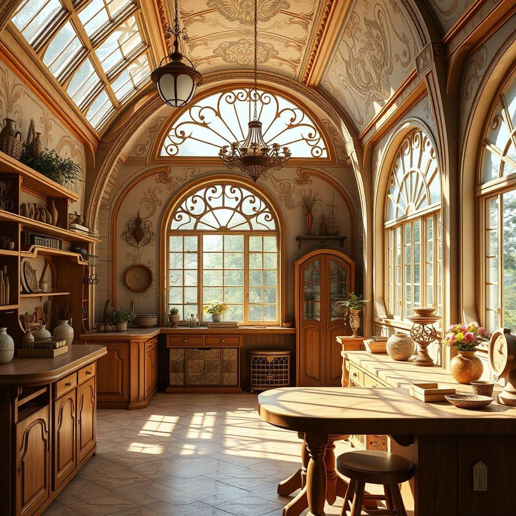 Art Nouveau Workshop design example 3