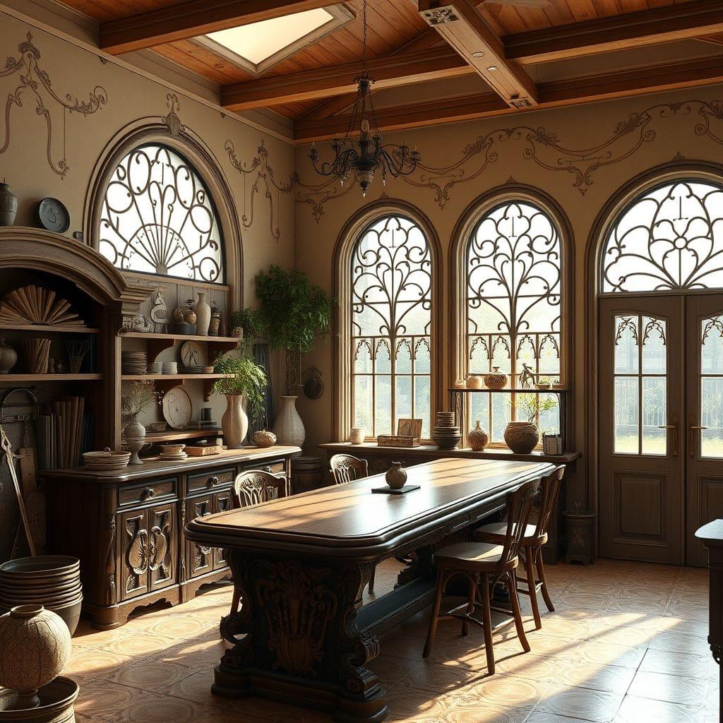 Art Nouveau Workshop design example 4