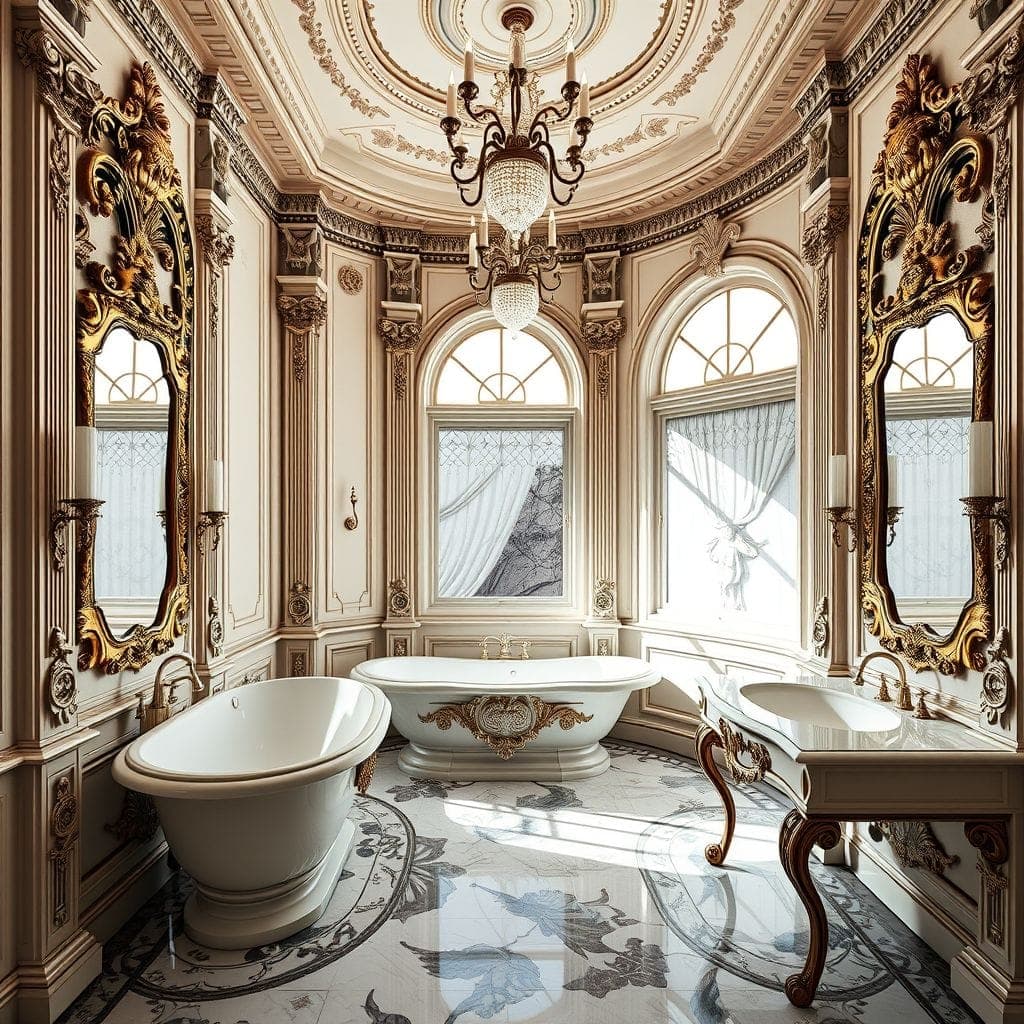 Baroque Bathroom design example 4