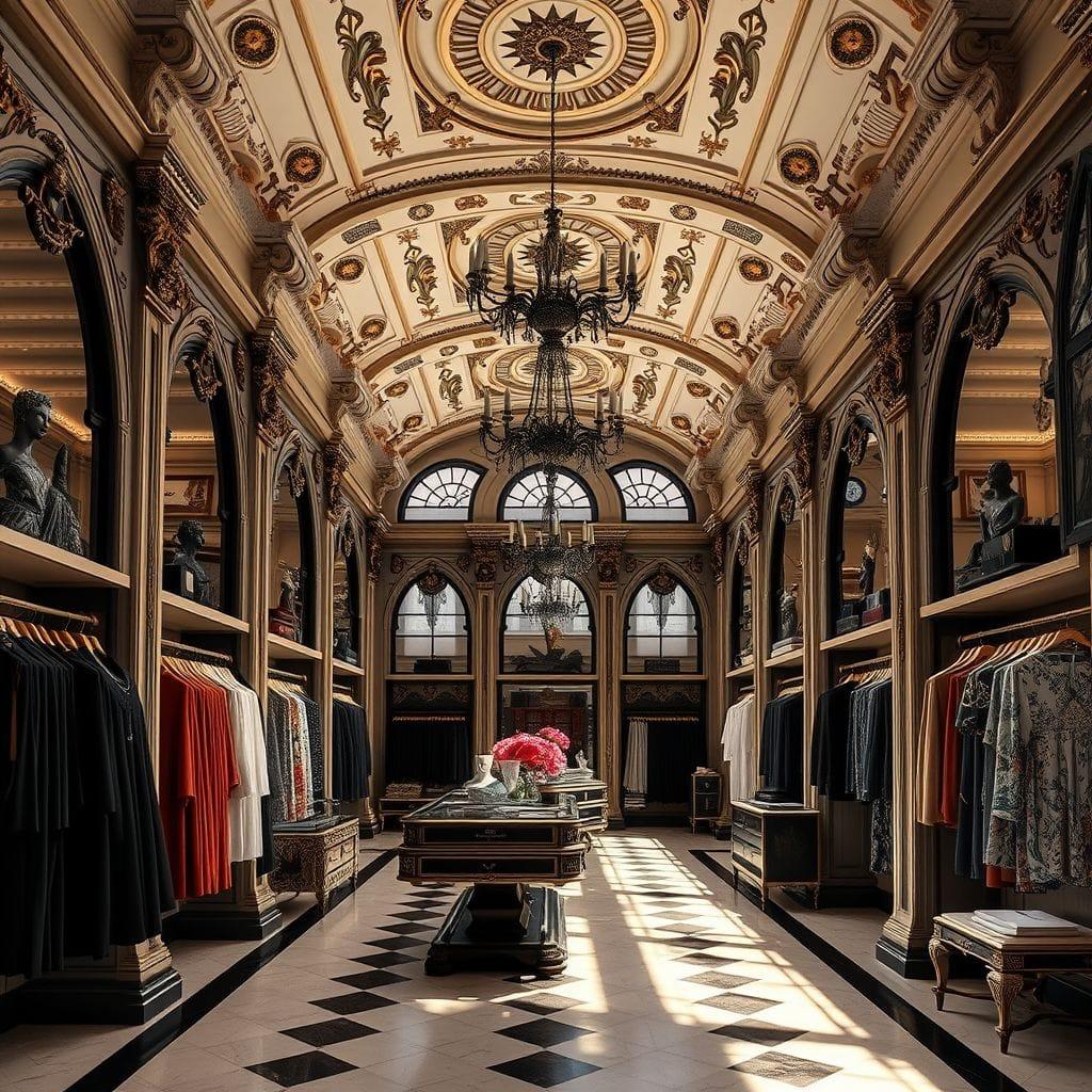 Baroque Clothing Store design example 2