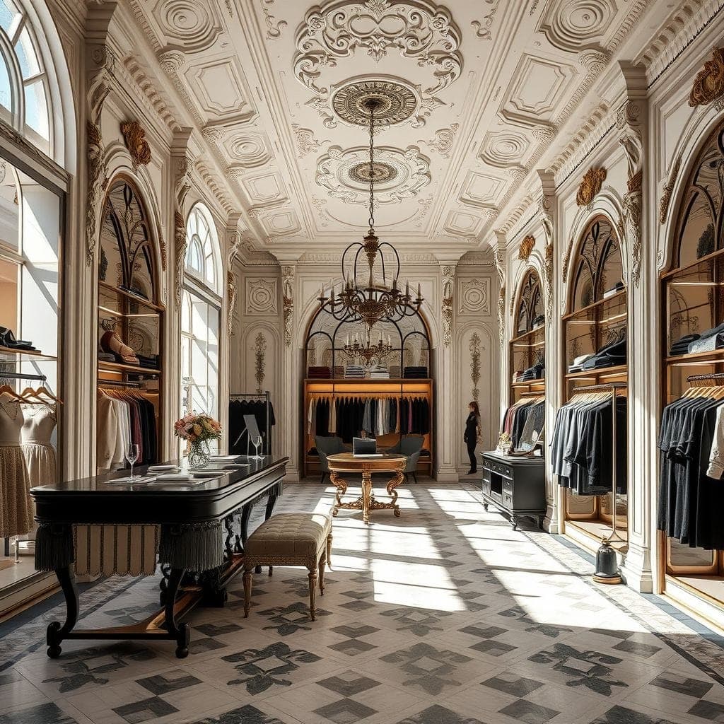 Baroque Clothing Store design example 3