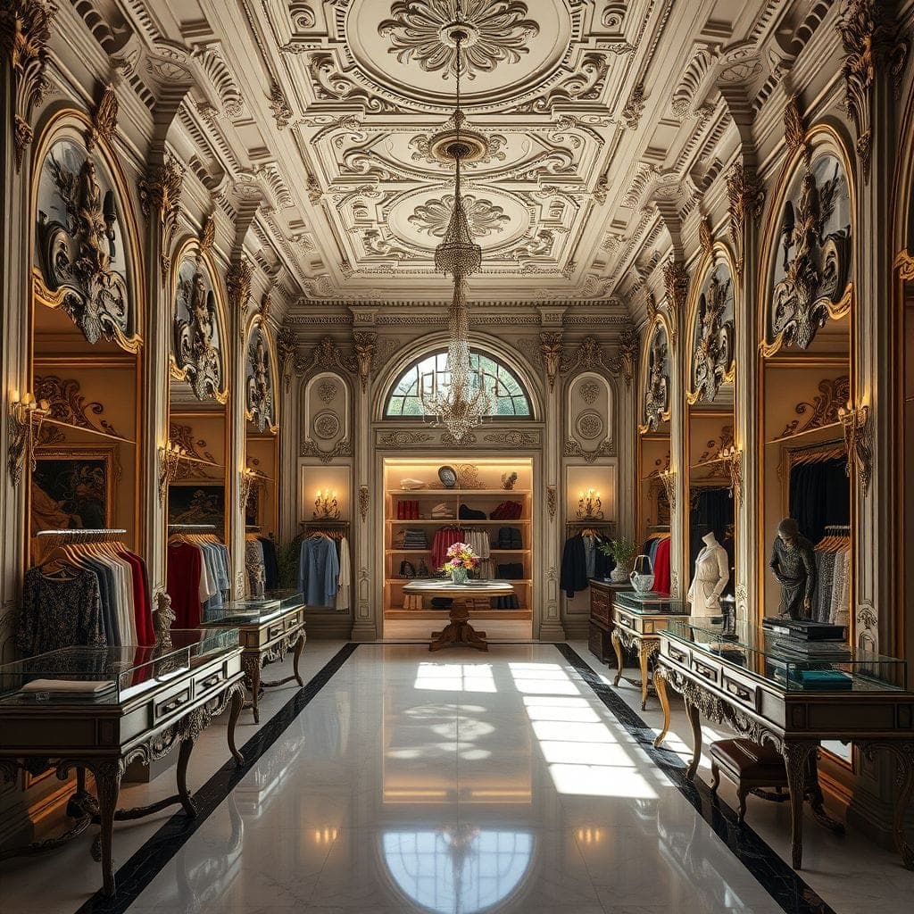 Baroque Clothing Store design example 4