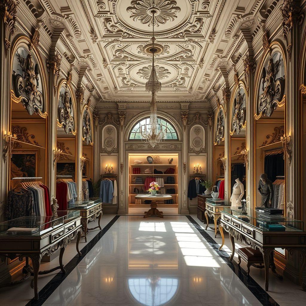 Baroque Clothing Store design example 4